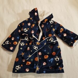 Blankets & Beyond boys 12 months housecoat NWOT
